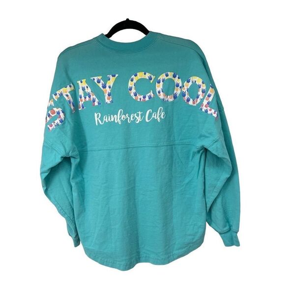 Spirit Jersey Rainforest Cafe Turquoise “Stay Cool” Long Sleeve T Shirt‎ - Picture 1 of 8